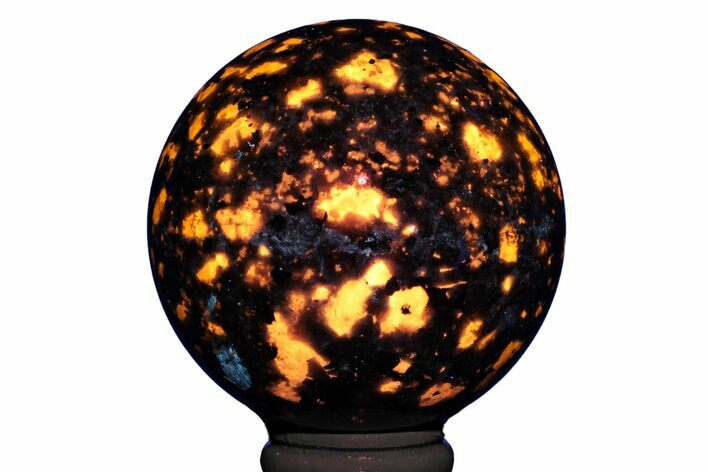 Fluorescent, Sodalite-Syenite Sphere - China #222882